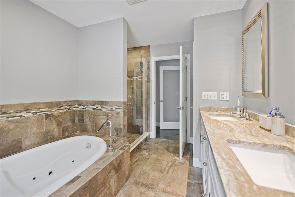 Bathroom, Dual Sink Vanities, Glass Shower, Interior