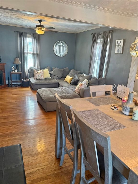 Dining room, Interior, Living room, Wood Texture Flooring