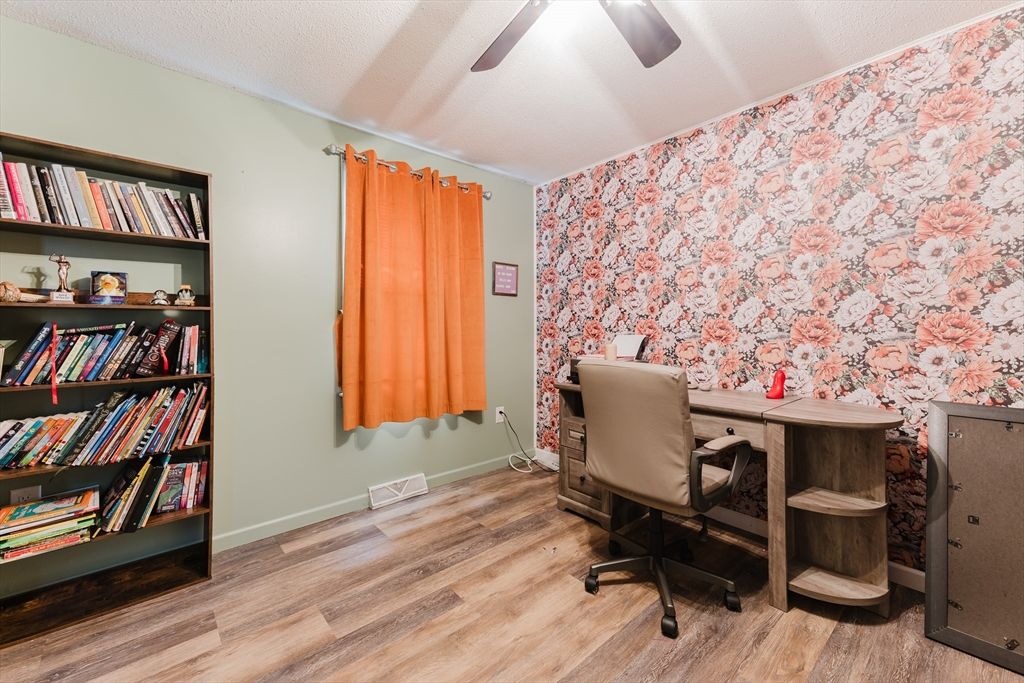 Home Office, Interior, Wood Texture Flooring