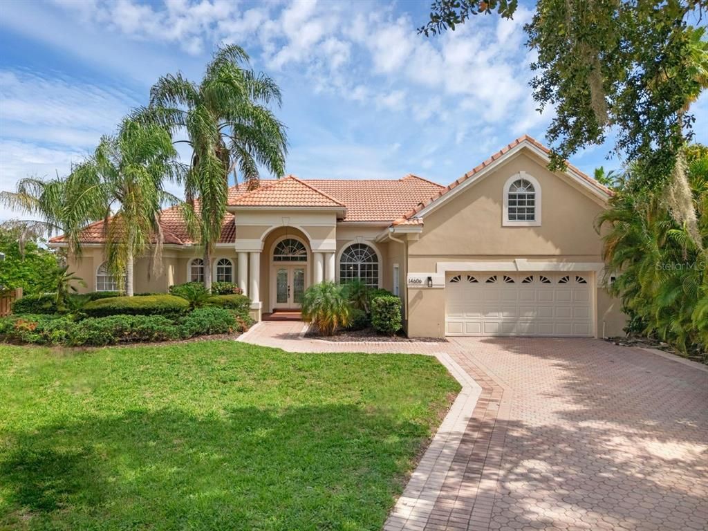 Attached, Backyard, Exterior, Facade, Mediterranean
