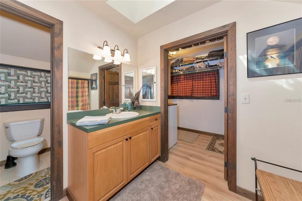 Bathroom, Interior, Wood Texture Flooring