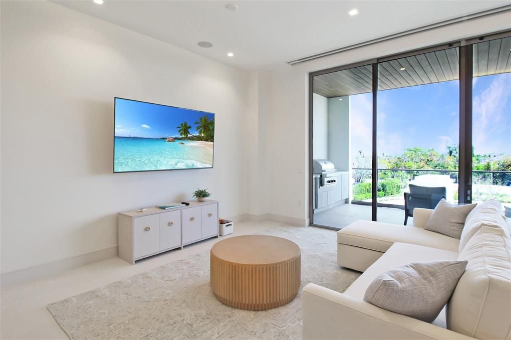 Interior, Living room, Recessed Lighting