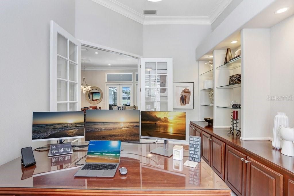 Home Office, Interior, Recessed Lighting