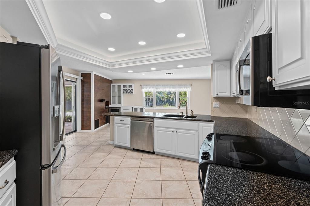 Interior, Kitchen, Recessed Lighting, Stainless Steel Appliances