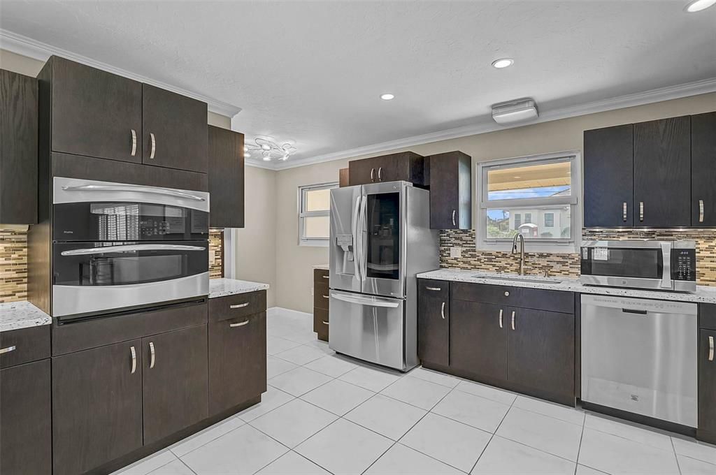 Interior, Kitchen, Recessed Lighting, Stainless Steel Appliances