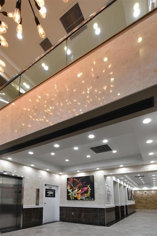 Elevator, Interior, Pendant Lights, Recessed Lighting