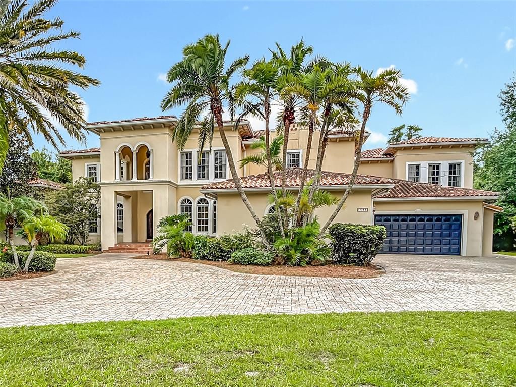 Attached, Backyard, Exterior, Facade, Mediterranean