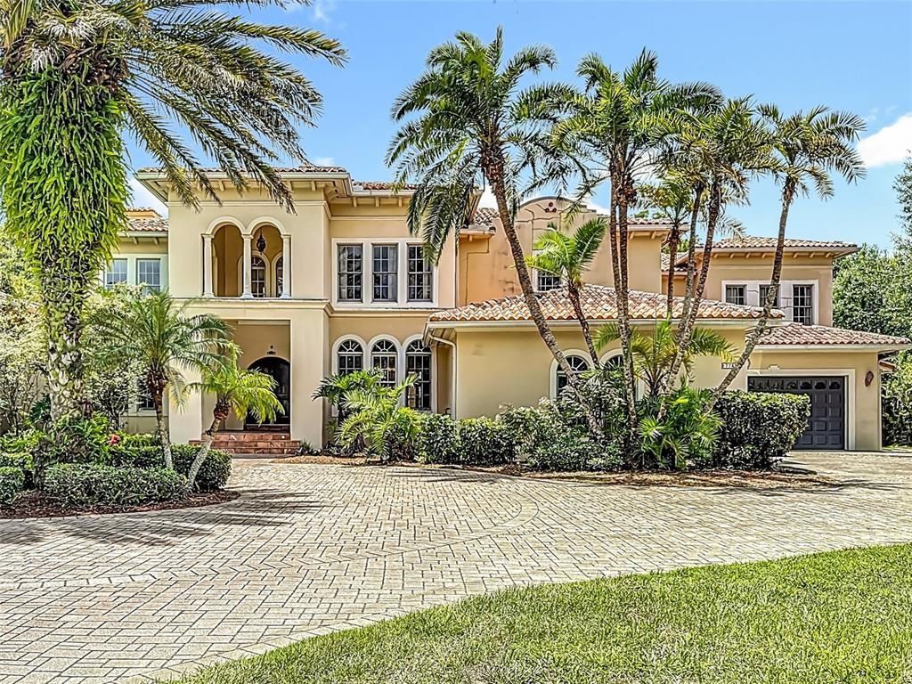 Attached, Backyard, Exterior, Facade, Mediterranean