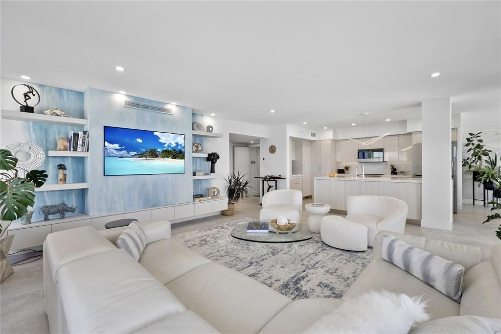 Interior, Kitchen, Living room, Pendant Lights, Recessed Lighting