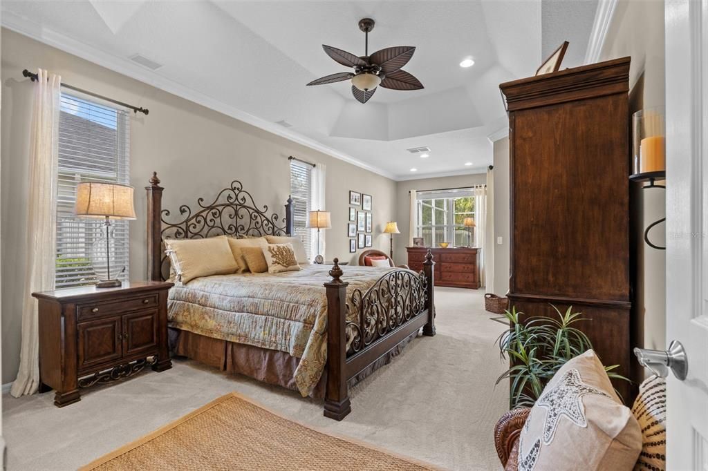 Bedroom, Interior, Recessed Lighting