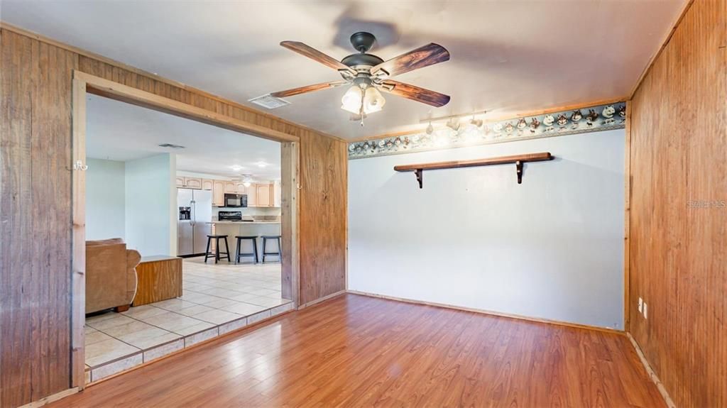 Empty room, Interior, Kitchen, Wood Texture Flooring