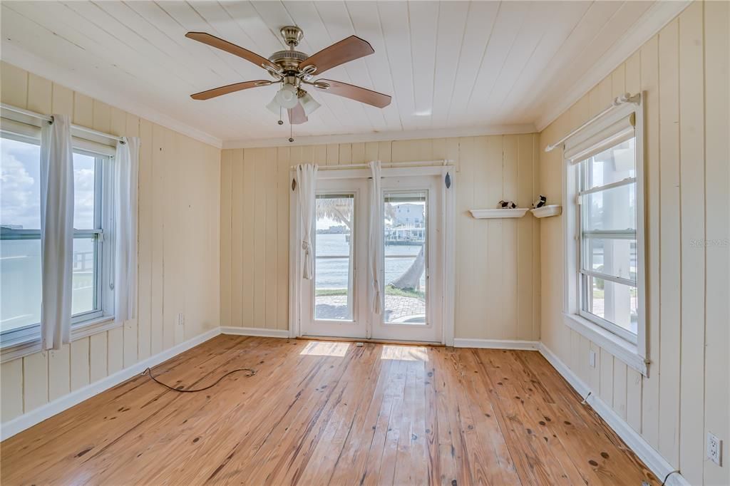 Empty room, Interior, Water, Wood Texture Flooring