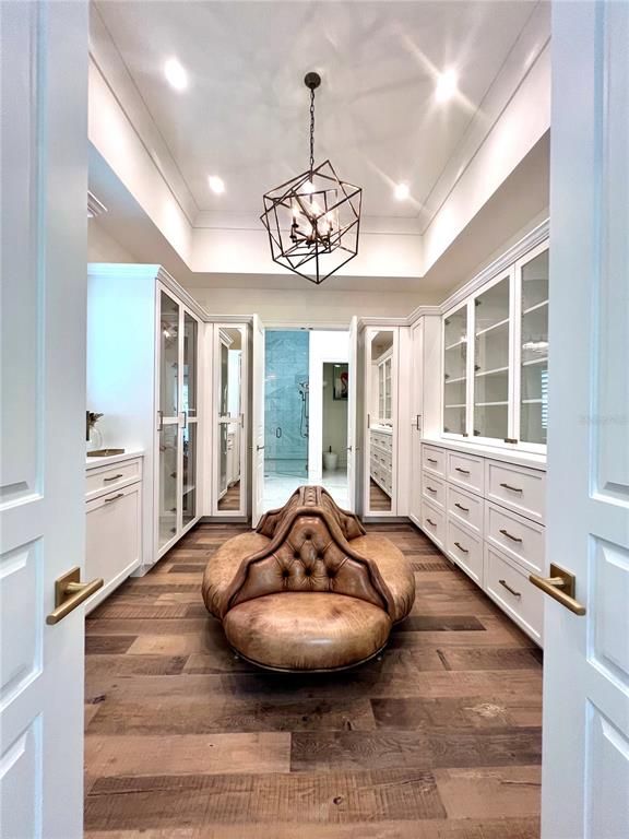 Chandelier, Interior, Pendant Lights, Recessed Lighting, Wood Texture Flooring