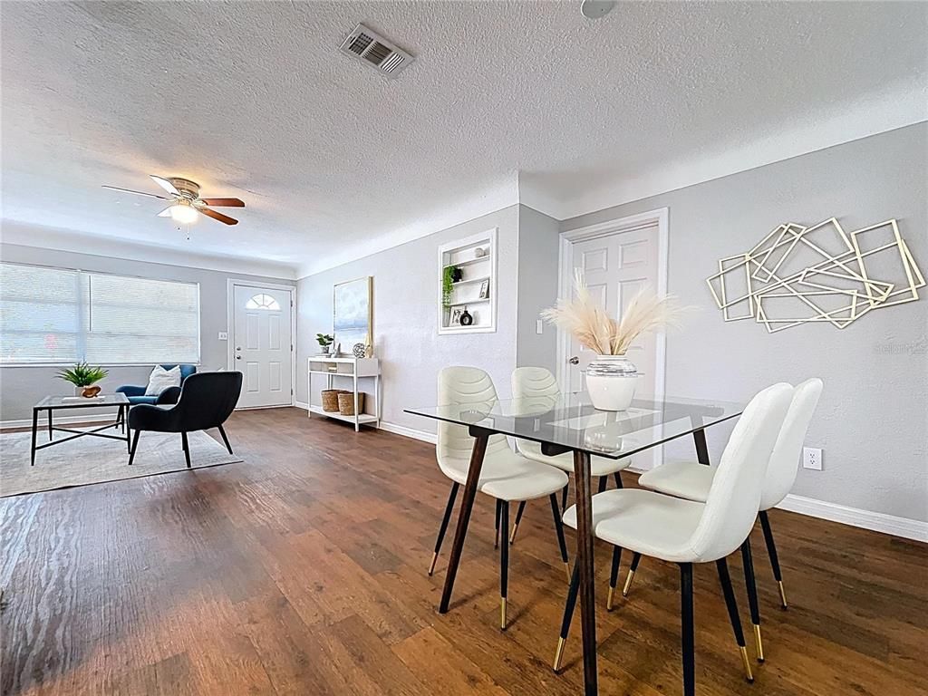 Dining room, Interior, Living room, Wood Texture Flooring