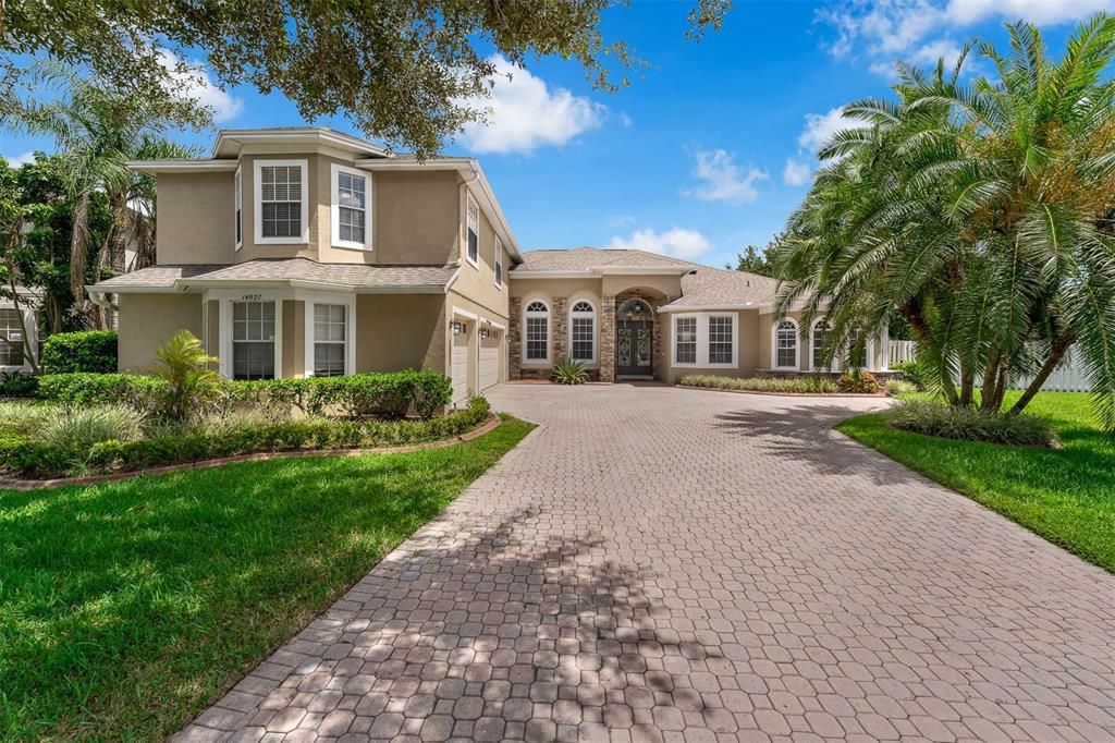 Backyard, Exterior, Facade, Mediterranean