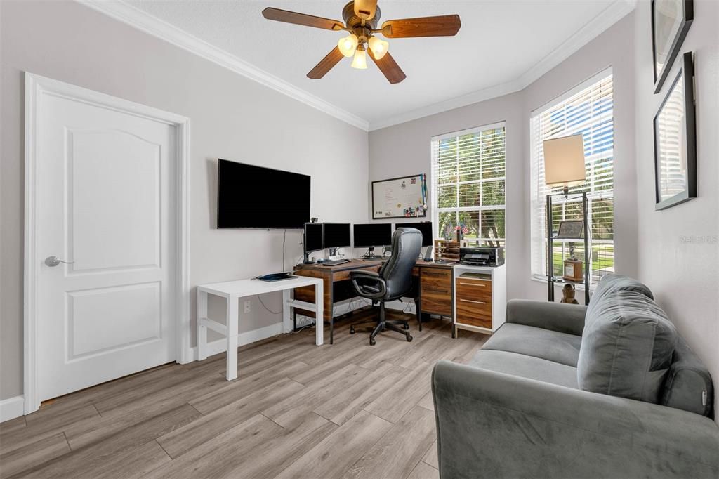 Home Office, Interior, Wood Texture Flooring