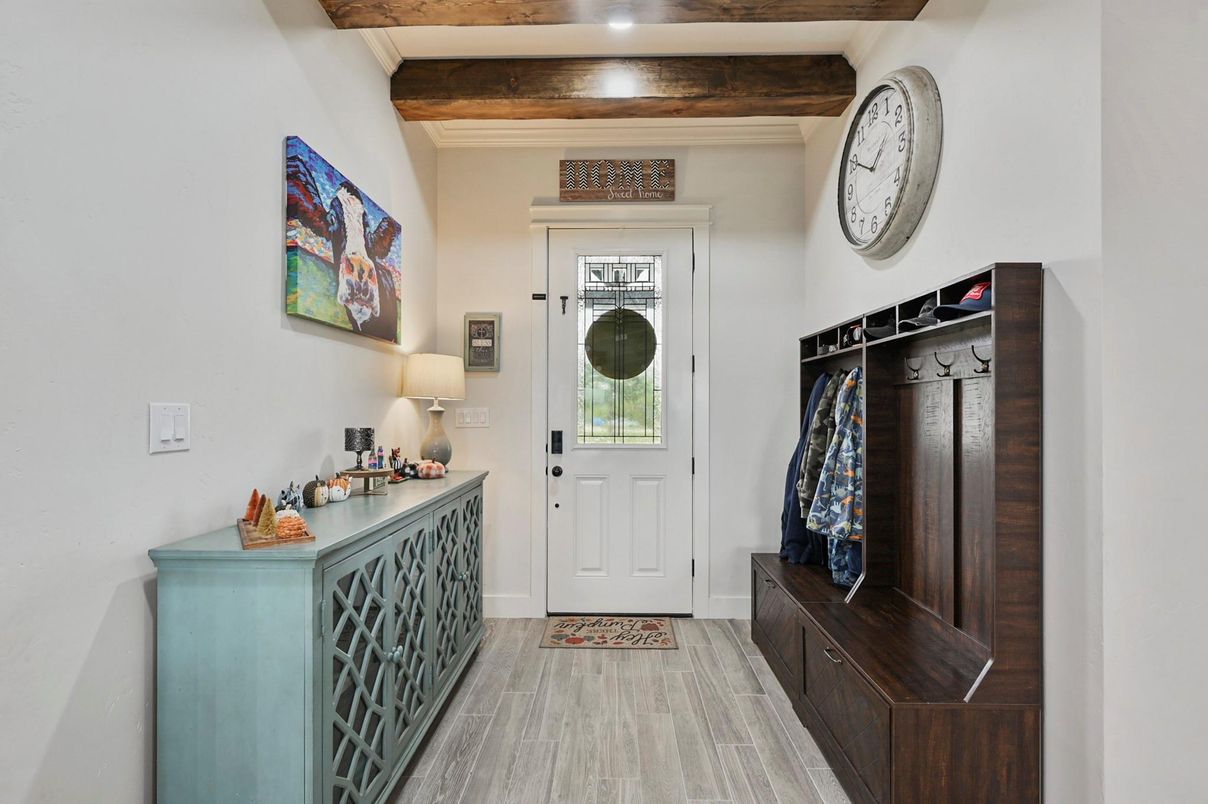 Interior, Recessed Lighting, Wooden Beams