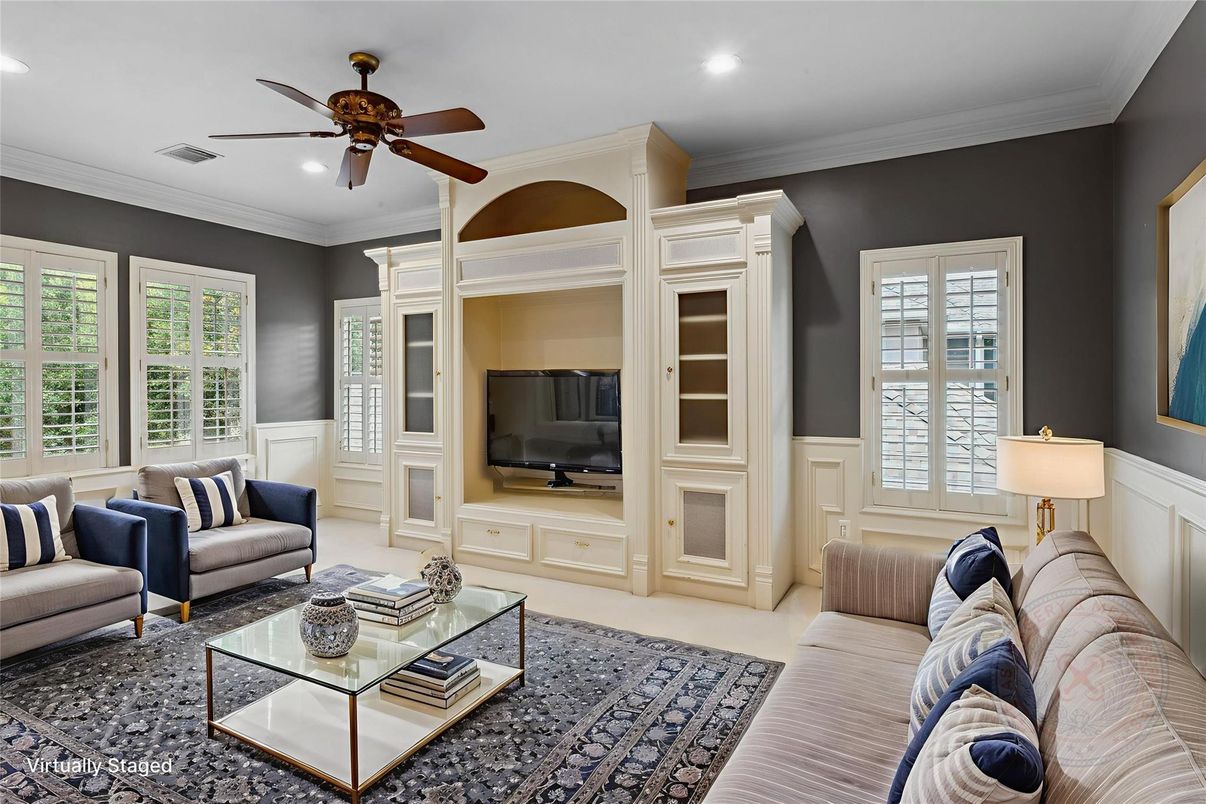 Interior, Living room, Recessed Lighting