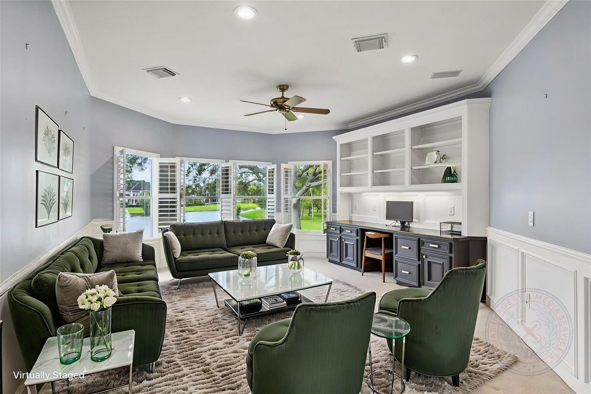 Interior, Living room, Recessed Lighting