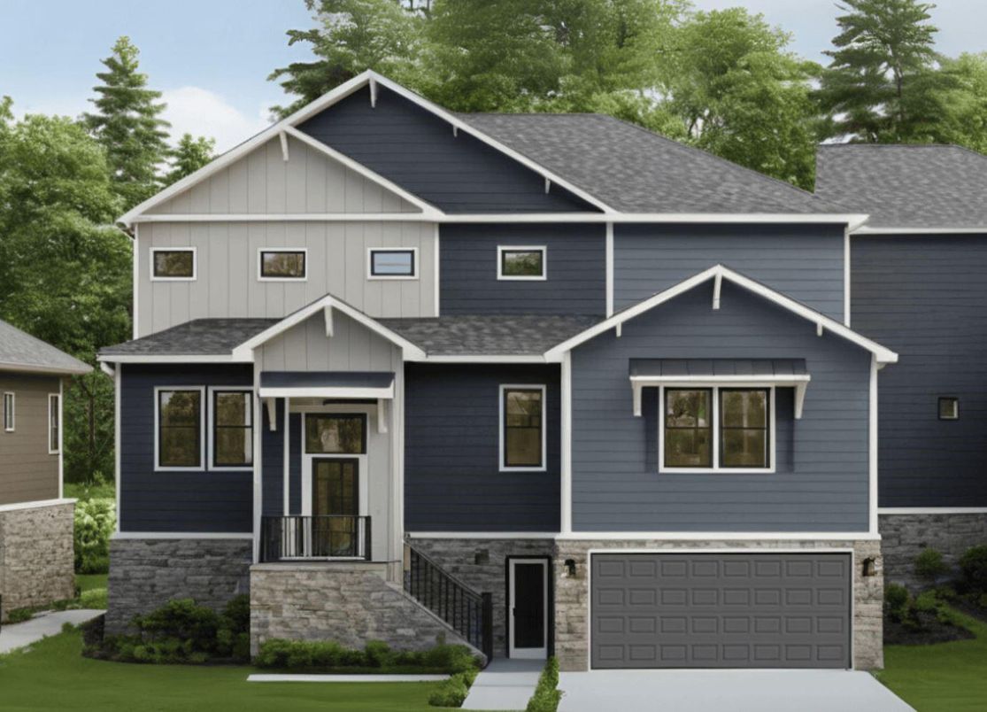 Attached, Exterior, Facade, Rowhouse