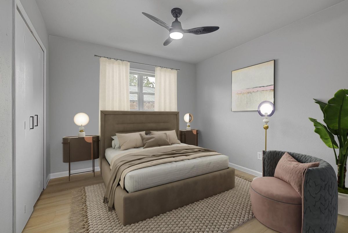 Bedroom, Interior, Wood Texture Flooring