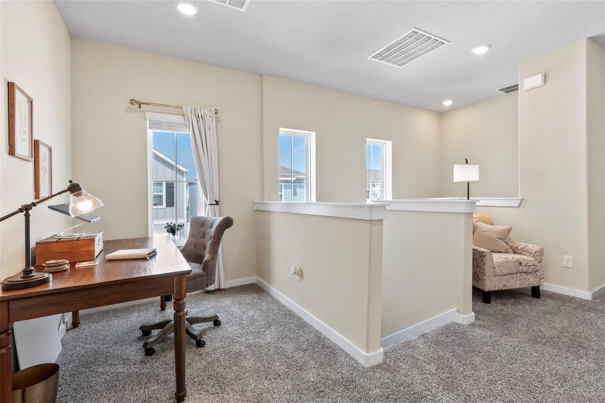 Home Office, Interior, Recessed Lighting