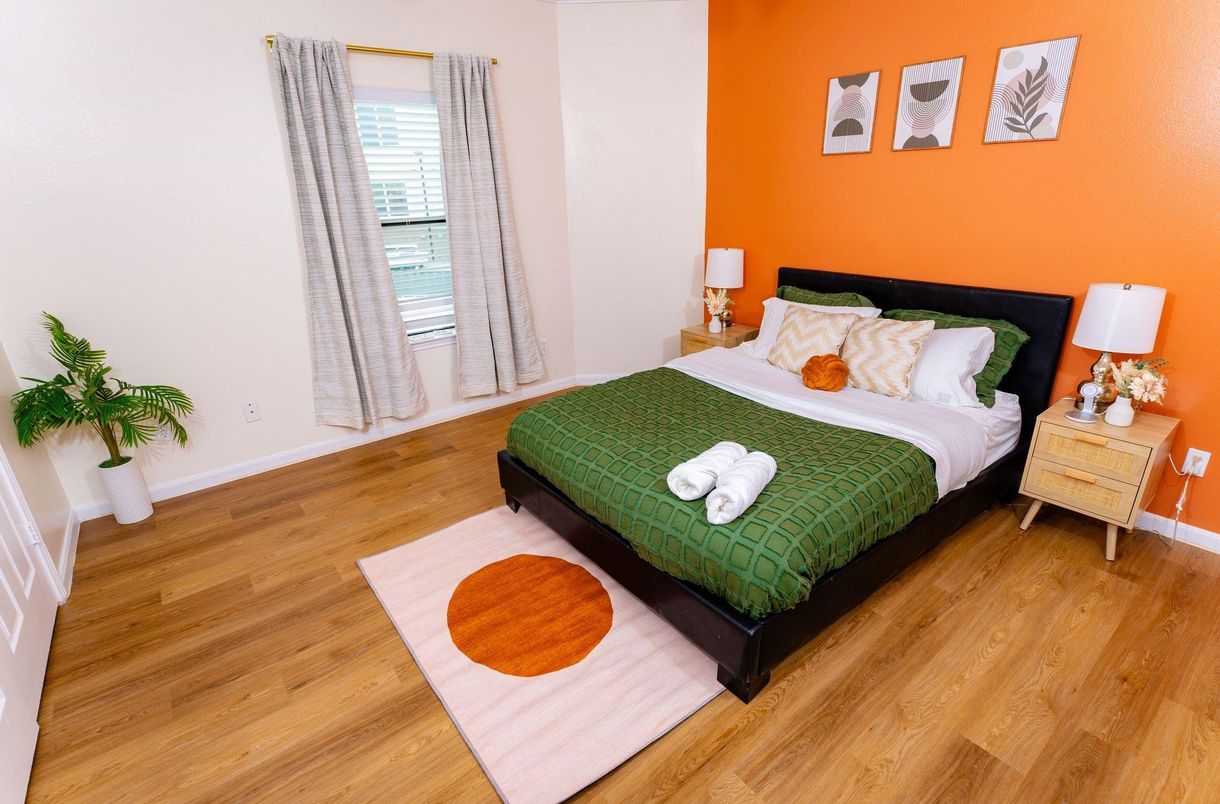 Bedroom, Interior, Wood Texture Flooring