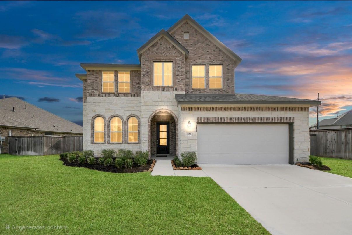 Attached, Exterior, Facade, Brick Traditional