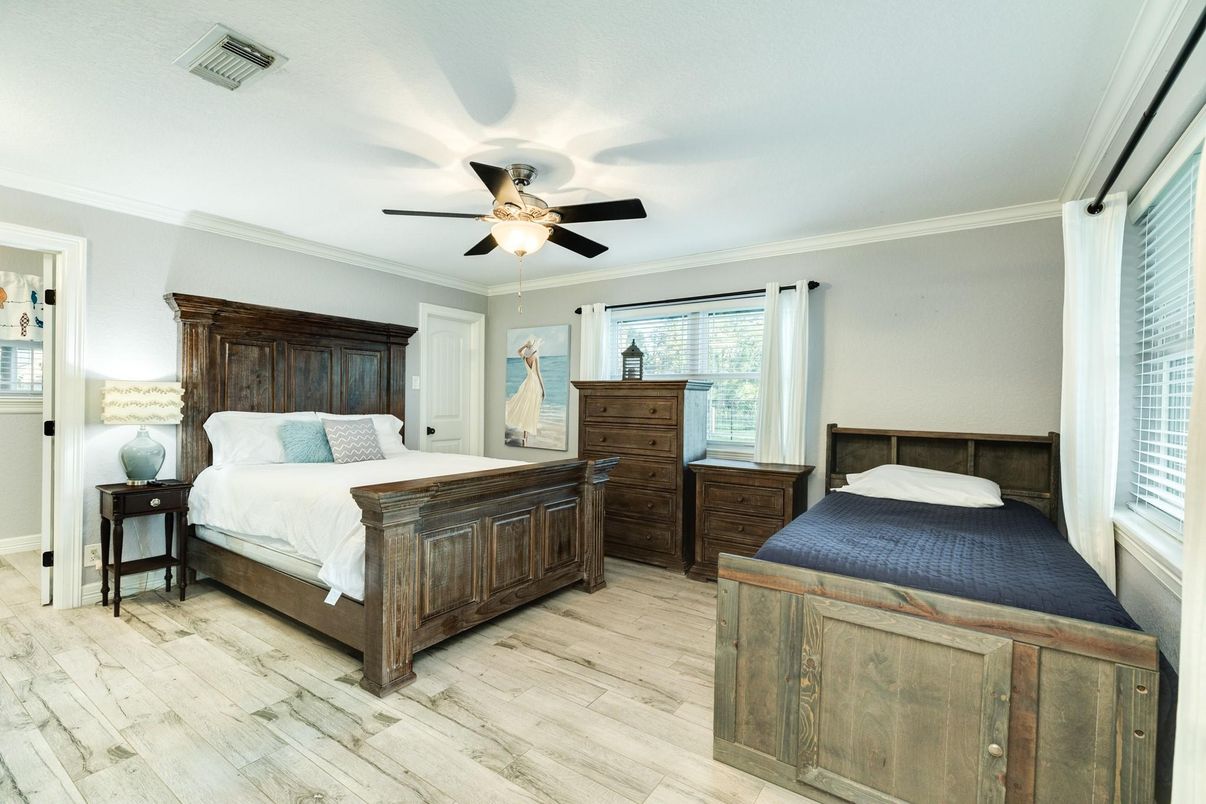 Bedroom, Interior, Wood Texture Flooring