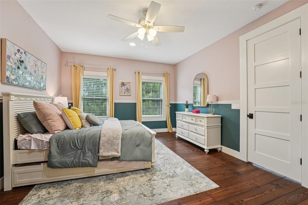 Bedroom, Interior, Wood Texture Flooring