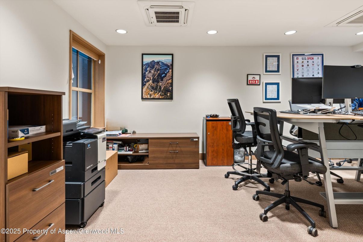 Home Office, Interior, Recessed Lighting