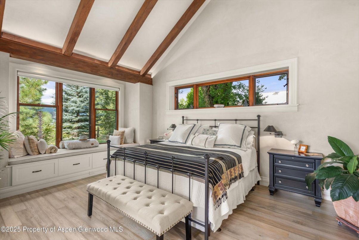 Bedroom, Interior, Wooden Beams, Wood Texture Flooring
