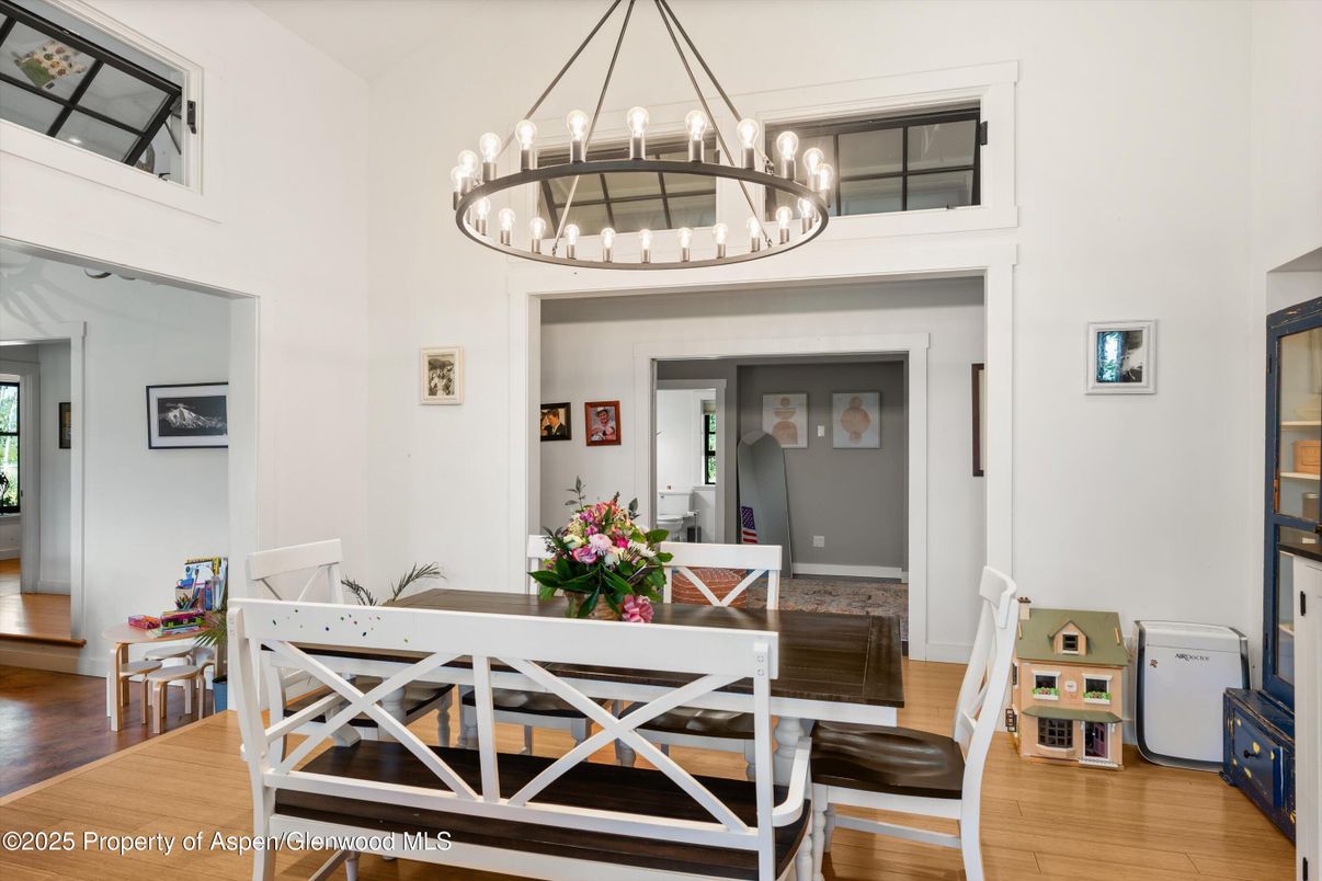 Chandelier, Dining room, Interior, Pendant Lights, Wood Texture Flooring