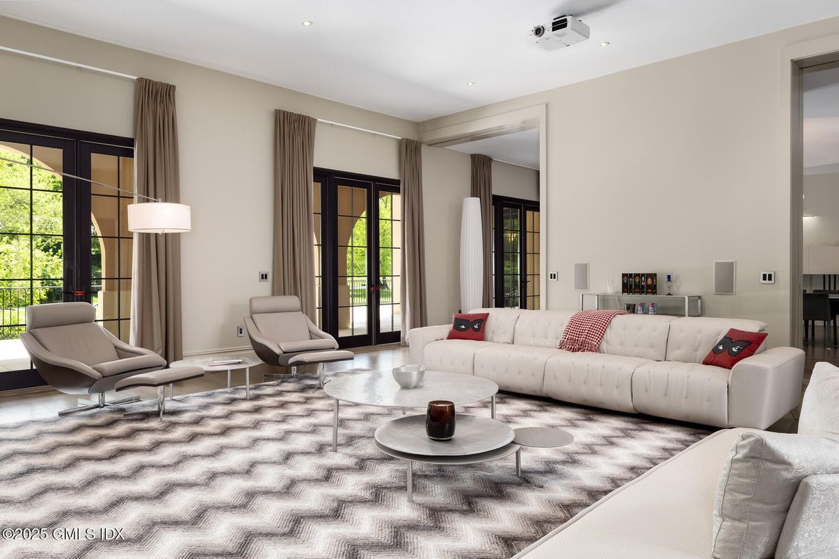 Interior, Living room, Recessed Lighting