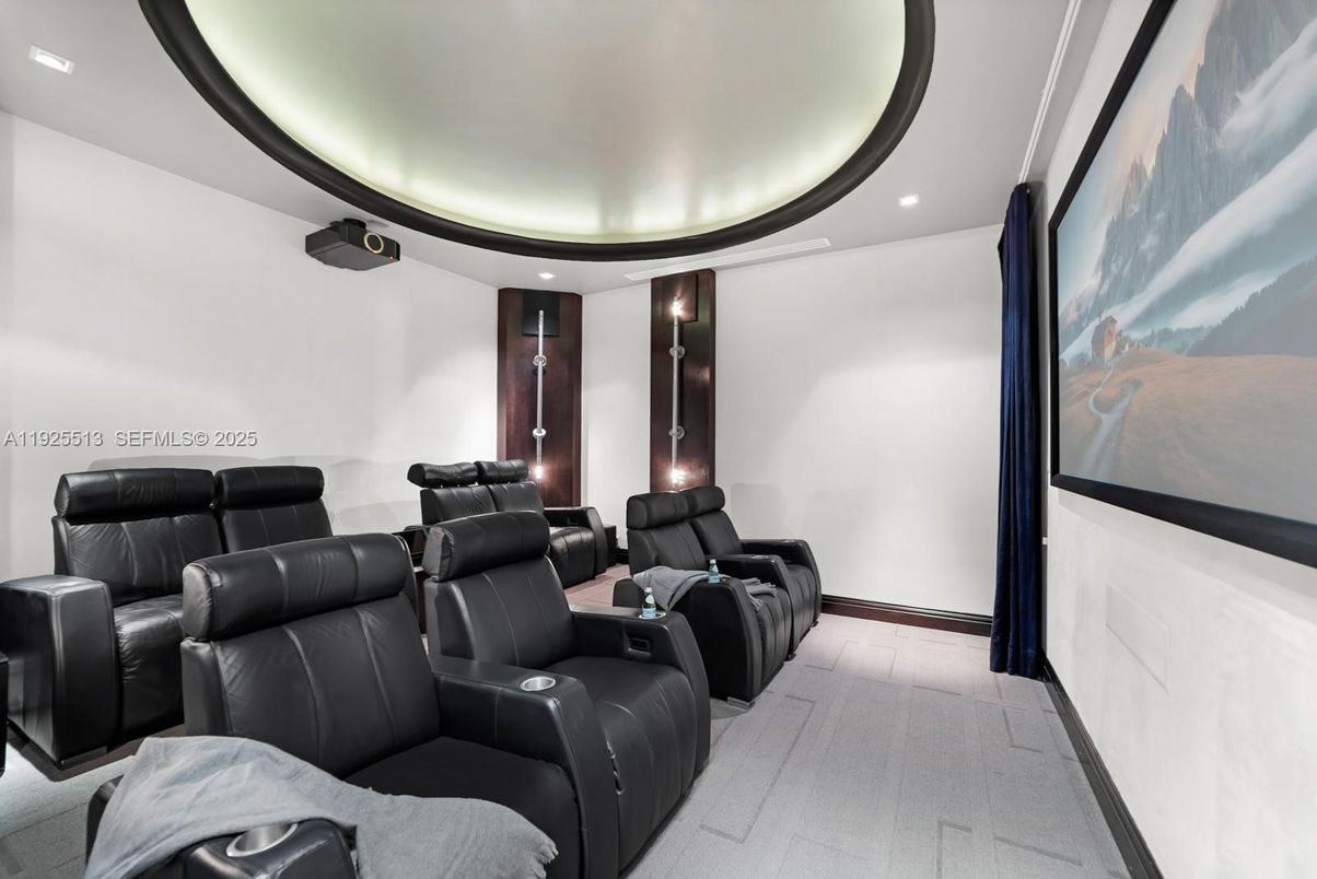 Home Theatre Room, Interior, Projection Screen, Recessed Lighting, Theatre Room