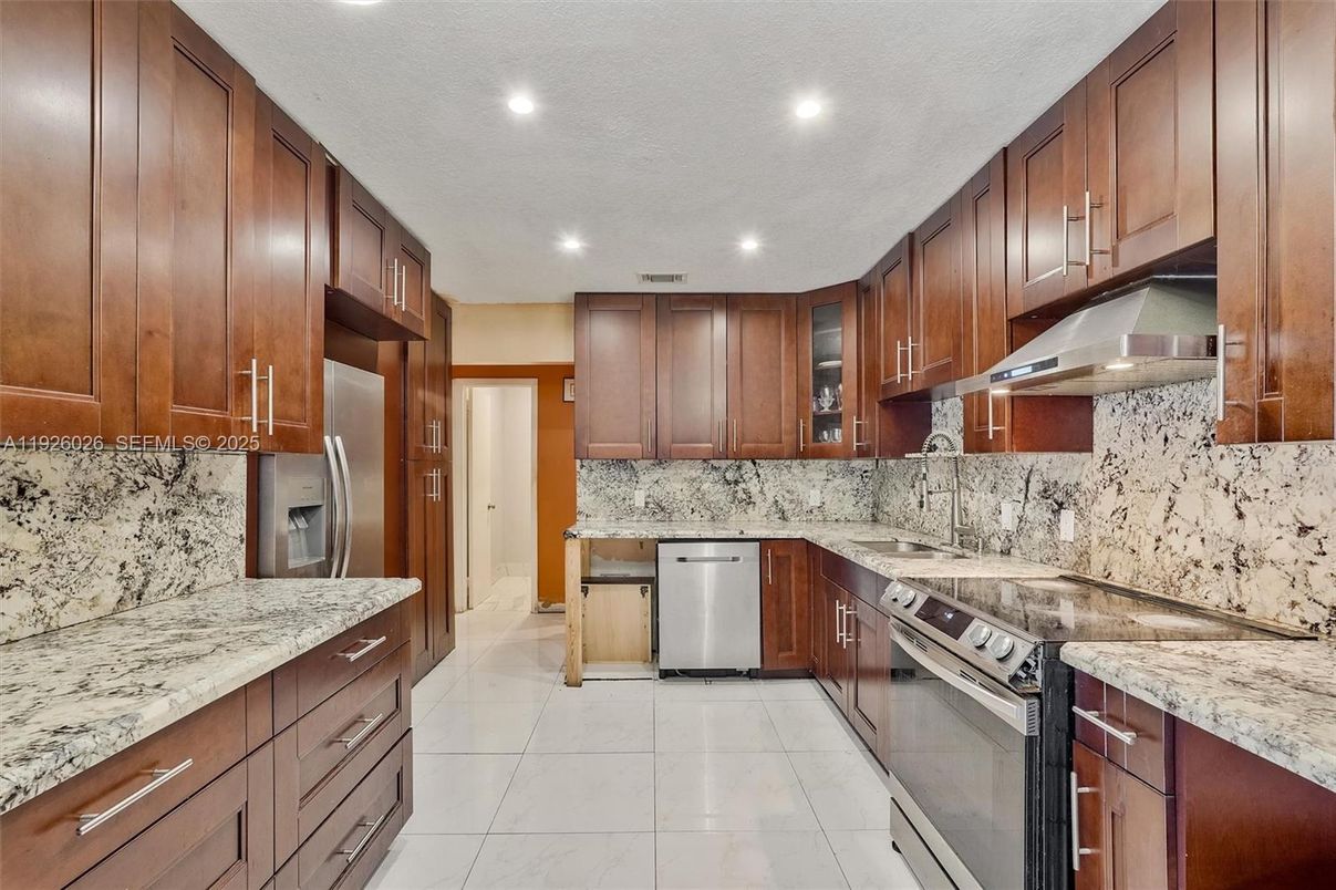 Interior, Kitchen, Recessed Lighting, Stainless Steel Appliances