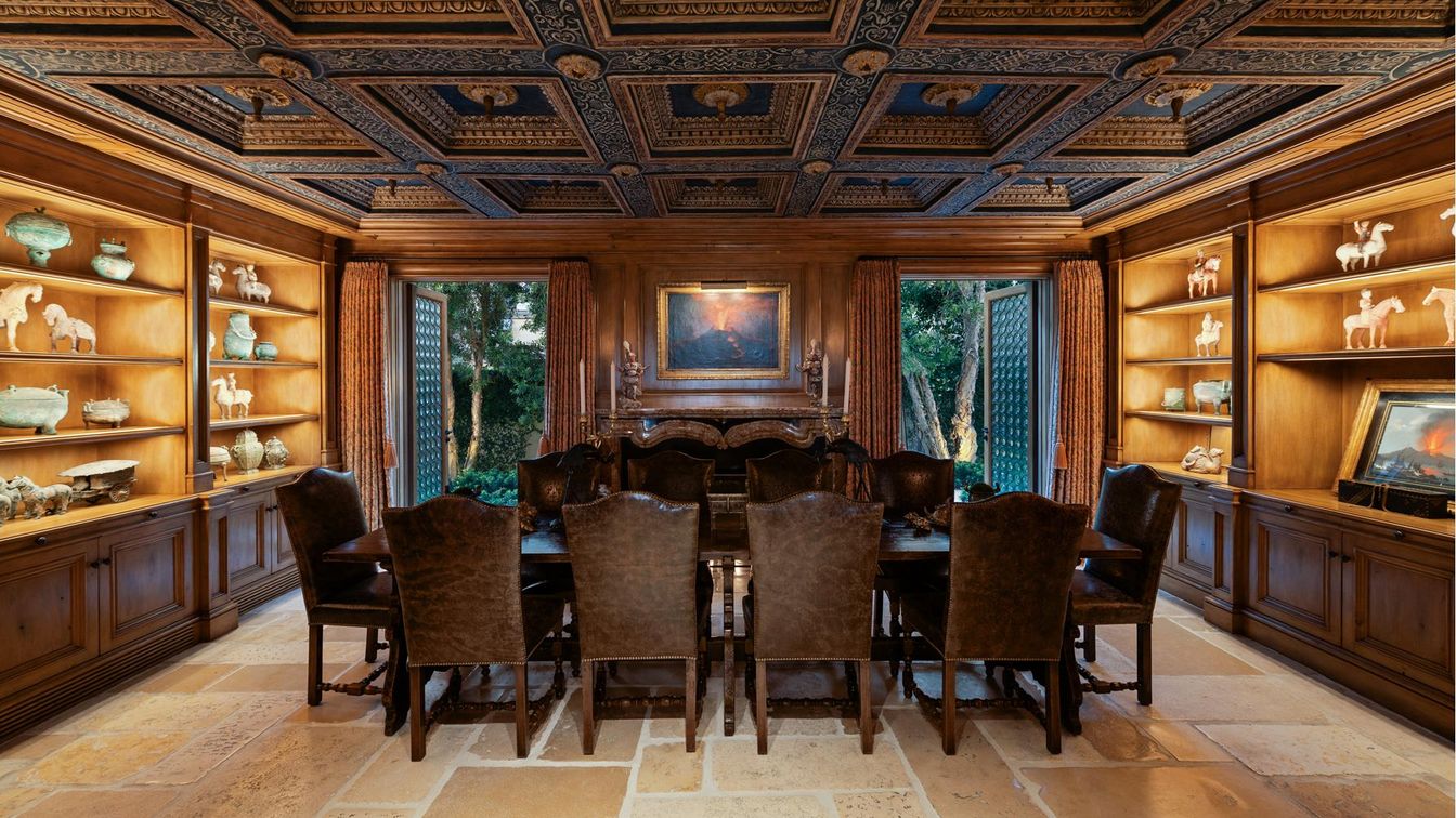 Dining room, Interior, Wooden Walls