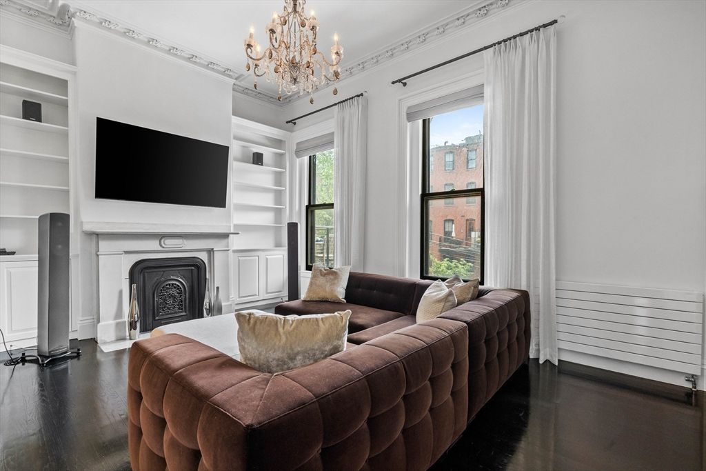 Chandelier, Fireplace, Interior, Living room, Wood Texture Flooring