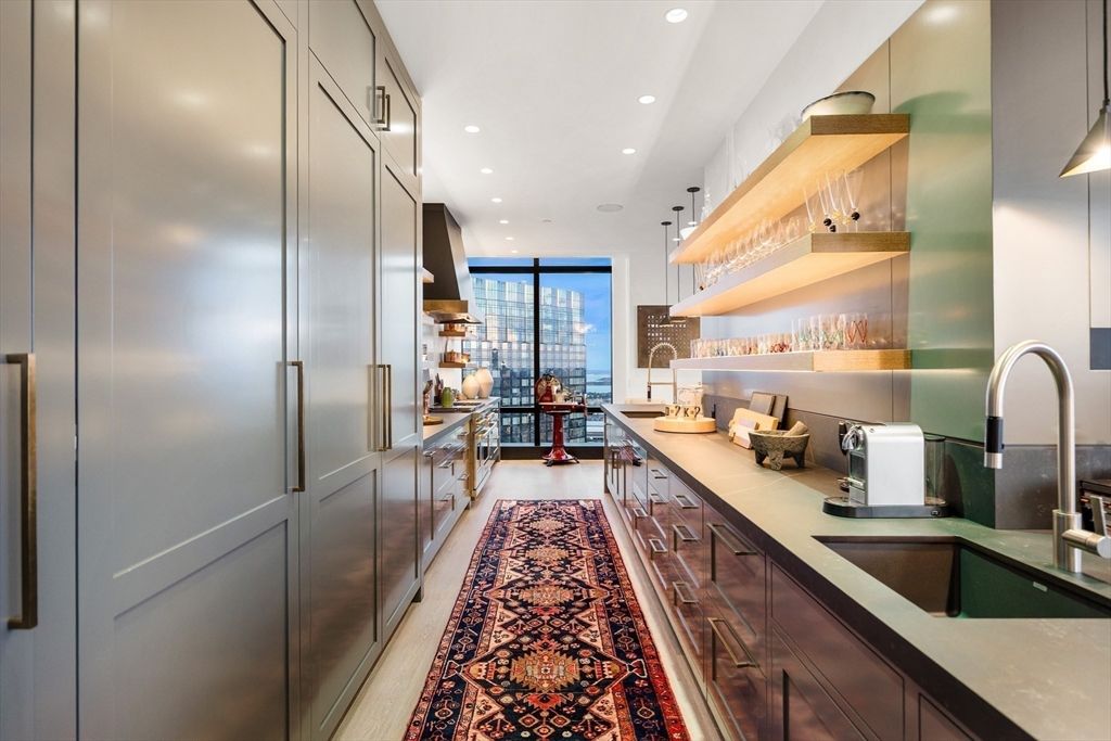 Interior, Kitchen, Pendant Lights, Recessed Lighting, Stainless Steel Appliances