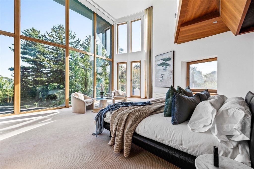 Bedroom, Interior, Recessed Lighting, Sun Room, Wooden Ceilings