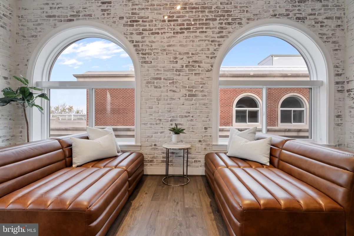 Interior, Living room, Stone Walls, Wood Texture Flooring