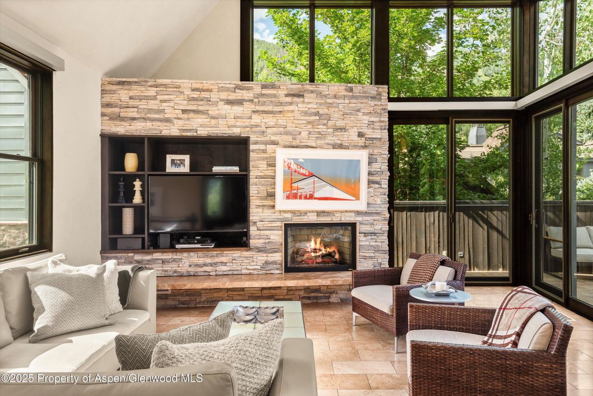 Fireplace, Interior, Living room, Stone Walls