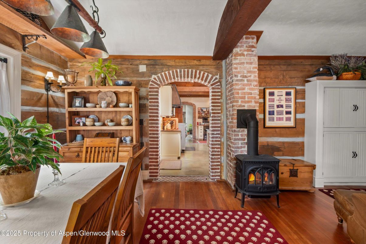 Fireplace, Interior, Stone Walls, Wood Texture Flooring, Wooden Walls