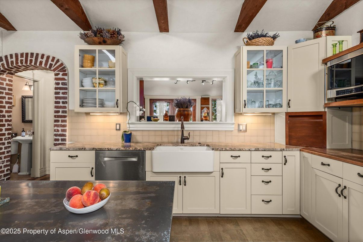 Interior, Kitchen, Wooden Beams, Wood Texture Flooring