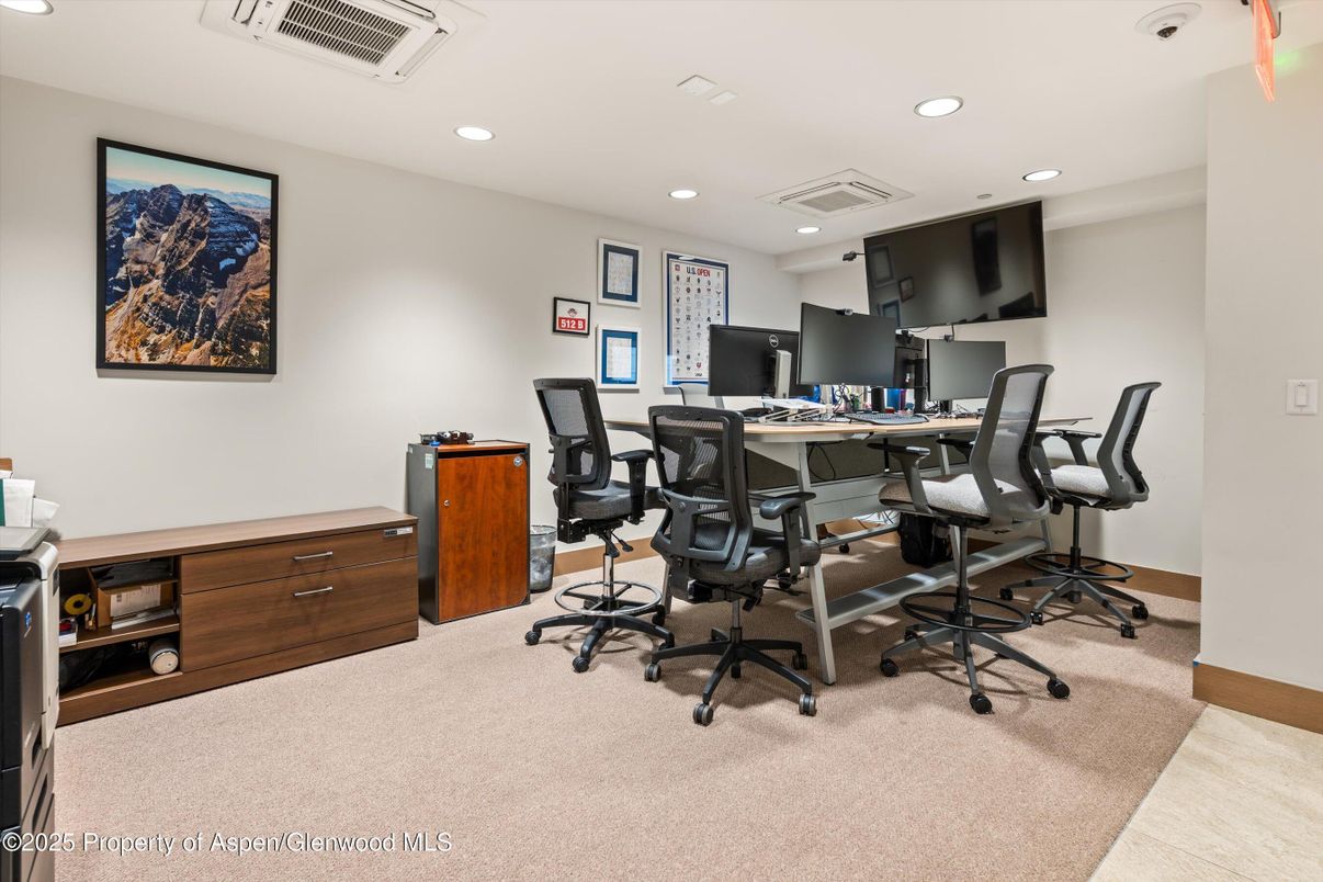Home Office, Interior, Recessed Lighting