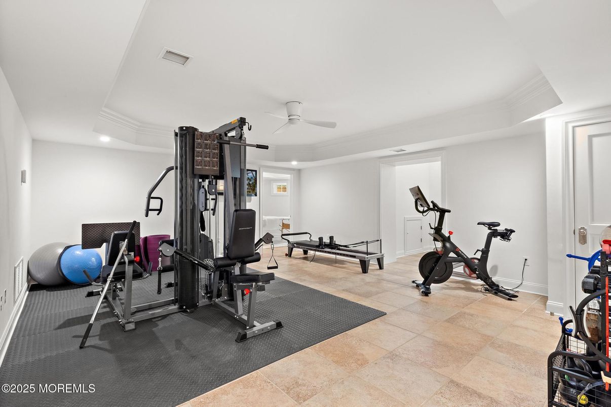 Fitness Equipment, Interior, Recessed Lighting
