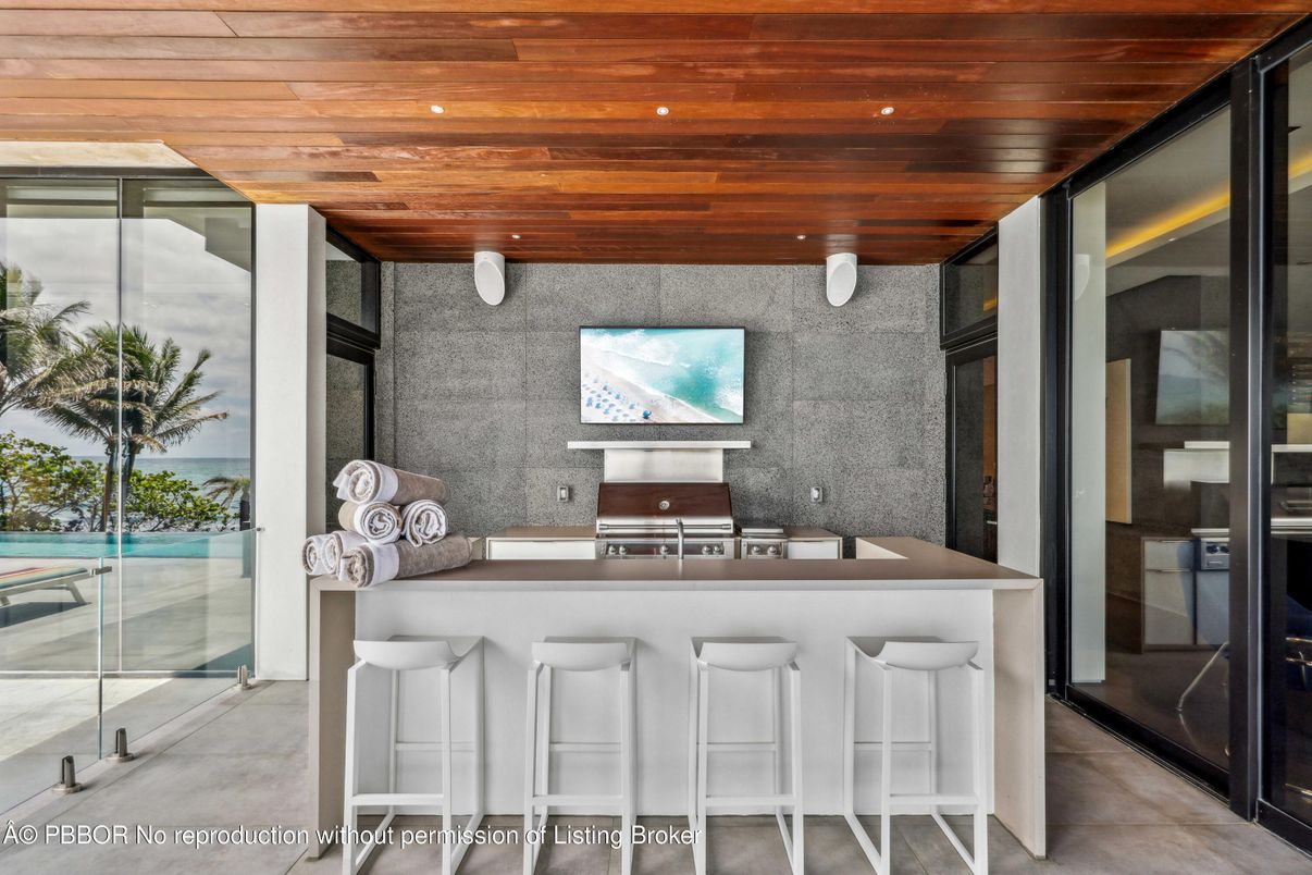 Interior, Kitchen, Recessed Lighting, Stainless Steel Appliances, Wooden Ceilings