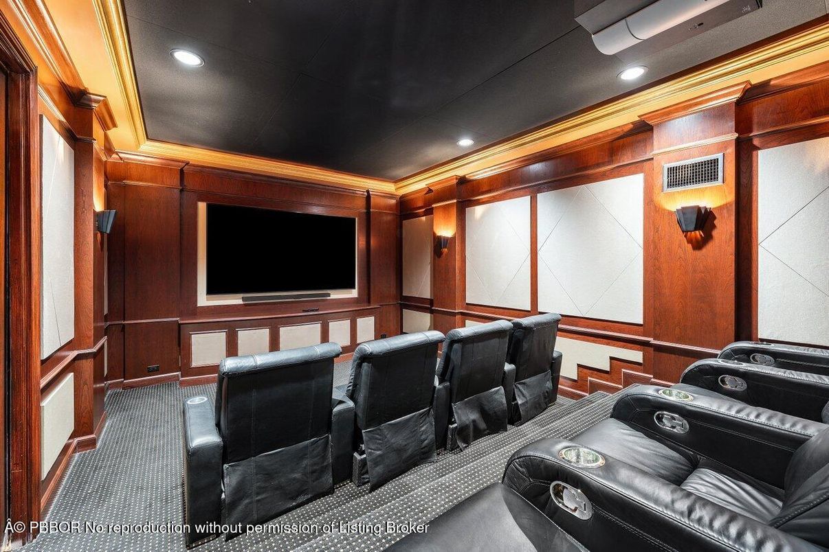 Home Theatre Room, Interior, Projection Screen, Recessed Lighting, Theatre Room