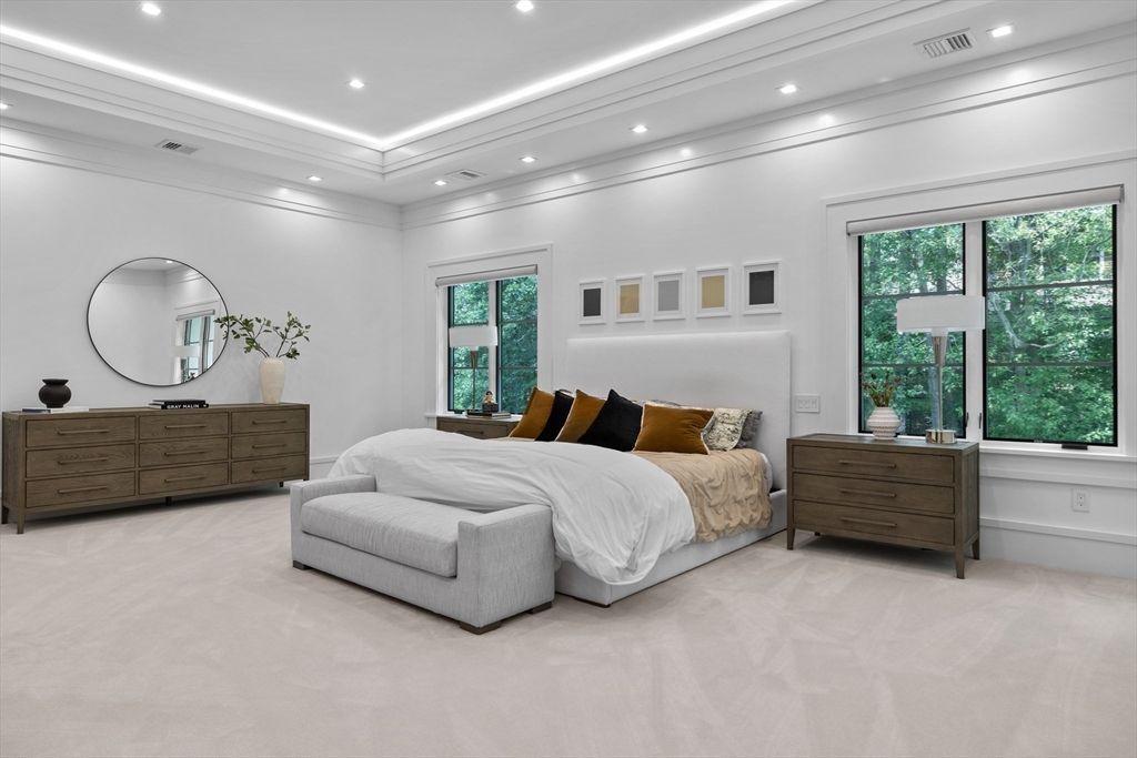 Bedroom, Interior, Recessed Lighting