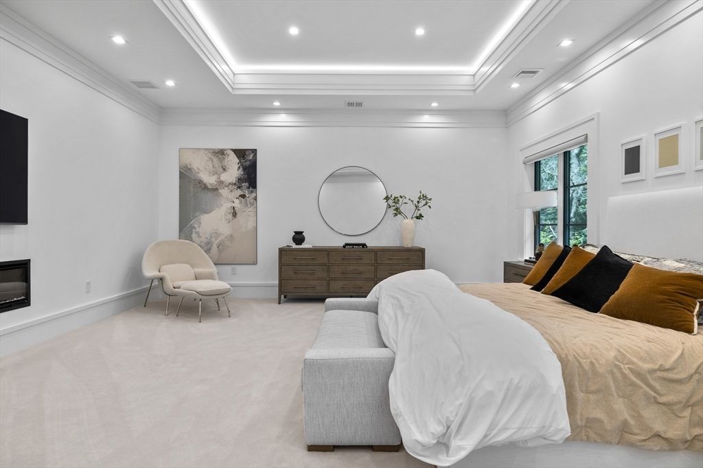 Bedroom, Interior, Recessed Lighting